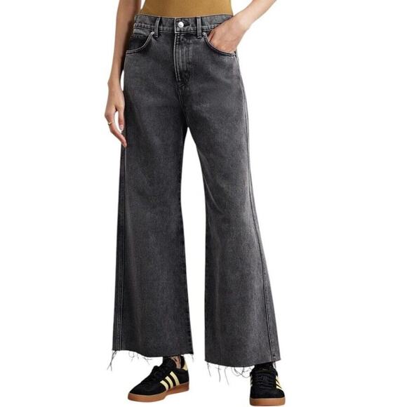Veronica Beard Taylor Wide Leg Crop High Rise Jean Size 26